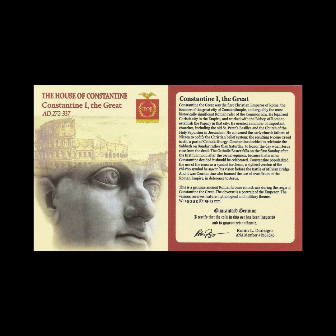 Roman Bronze Coin – Emperor Constantine the Great (about 1,700